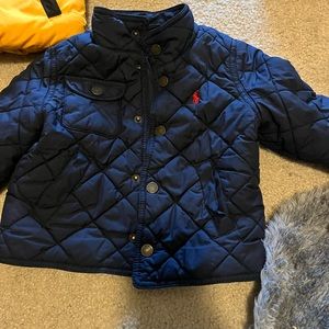 Navy Blue polo jacket. Size 18-24months for a boy.